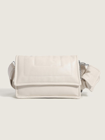 ホワイト 女性's バッグ グリーン PU レザー スクエア クロスボディ ストラップ シックなバッグ