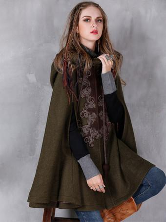 Capa Poncho Cálido Para Mujer Moda Invierno.