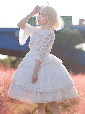 ホワイト   ゴスロリ Jsk ドレス