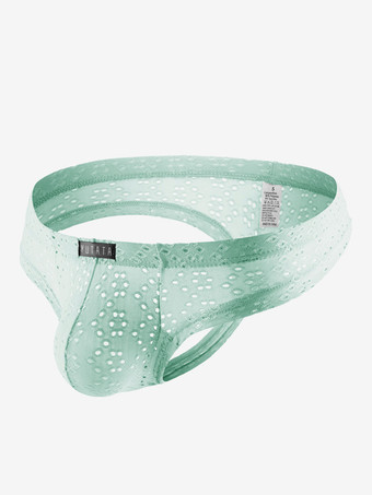 ミントグリーンメンズ アンダーシャツ セクシー ポリエステル