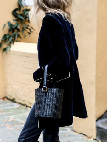 Veste Femme Boutons Velours Manteau Chaud d'Hiver