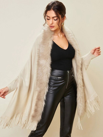 セーター ライトアプリコット ポリエステル 長袖 カーディガン ワインレッド