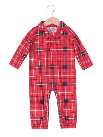 パジャマ クリスマス マッチングファミリー ベビー 子供用 ポリエステル クリスマス柄 トップス パンツセット