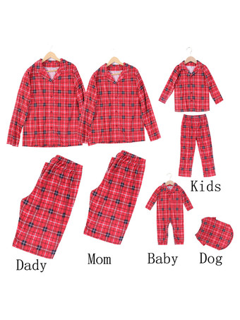 パジャマ クリスマス マッチングファミリー ベビー 子供用 ポリエステル クリスマス柄 トップス パンツセット