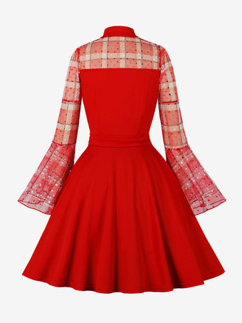 クラシックなヴィンテージドレス ピンアップドレス Milanoo Jp