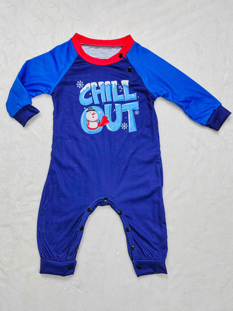 おそろいファミリー クリスマスパジャマ キッズ ベビー用 ポリエステル クリスマス柄 トップス パンツセット