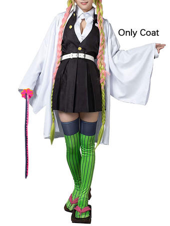 Tueur de démons Anime: Kimetsu No Yaiba Kanroji Mitsuri Costume de Cosplay uniquement Kimono