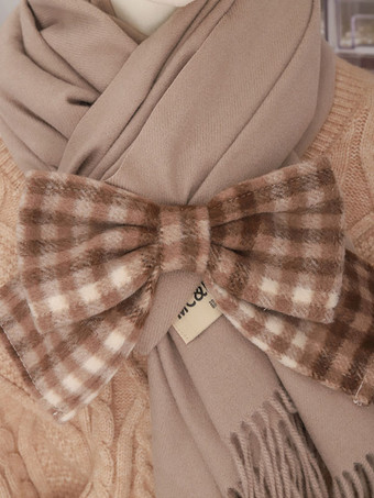 ライトブラウンROCOCO ロリータ アクセサリー コーヒー ブラウン リボン ポリエステル その他