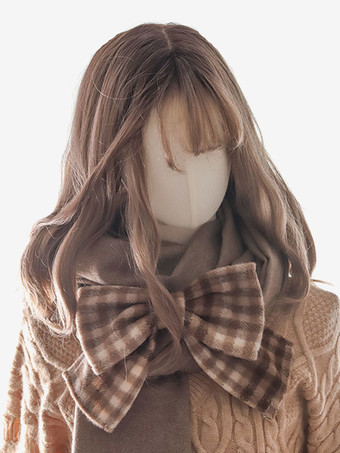 ブラウン ROCOCO ロリータ アクセサリー コーヒー ブラウン リボン ポリエステル その他