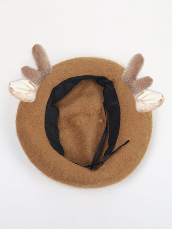 スウィート ロリータ ハット コーヒー ブラウン アクセサリー ポリエステル ロリータ アクセサリー