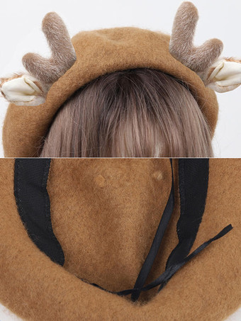 スウィート ロリータ ハット コーヒー ブラウン アクセサリー ポリエステル ロリータ アクセサリー