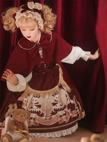 甘いロリータ ドレス ポリエステル ノースリーブ ドレス