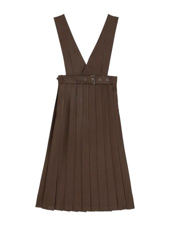 アカデミック ロリータ 衣装 コーヒー ブラウン 長袖 スカート ブラウス