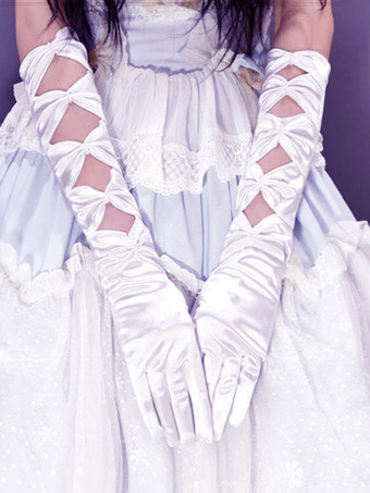 ホワイト ROCOCO スタイルのロリータ アクセサリー ホワイト リボン ポリエステル アクセサリー その他