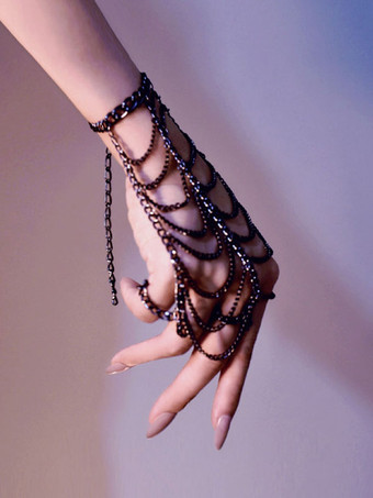 スチームパンク ロリータ アクセサリー シルバー チェーン メタル アクセサリー その他