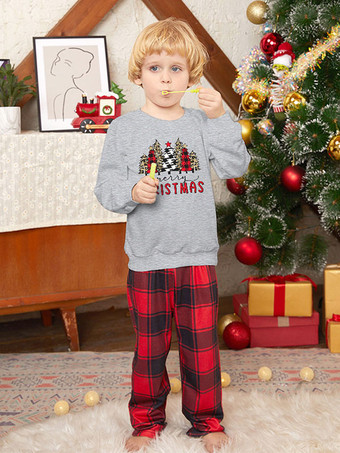 ファミリークリスマスパジャマ 子供用 大人用 ポリエステル クリスマス柄 トップス パンツ