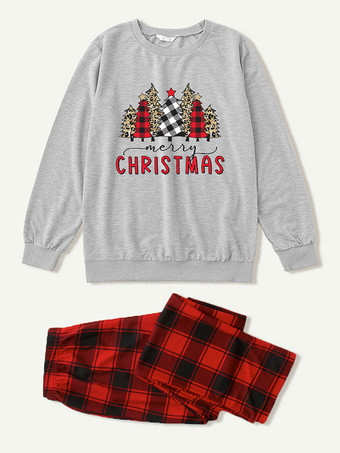 ファミリークリスマスパジャマ 子供用 大人用 ポリエステル クリスマス柄 トップス パンツ