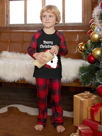 マッチングファミリー クリスマスパジャマ 大人用 子供用 ポリエステル クリスマス柄 パンツ トップス