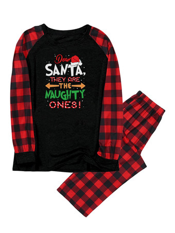 マッチングファミリー クリスマスパジャマ 大人用 子供用 ポリエステル クリスマス柄 パンツ トップス
