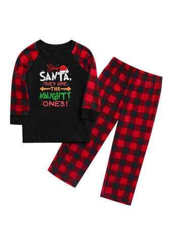 マッチングファミリー クリスマスパジャマ 大人用 子供用 ポリエステル クリスマス柄 パンツ トップス