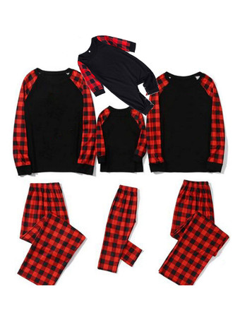 マッチングファミリー クリスマスパジャマ 大人用 子供用 ポリエステル クリスマス柄 パンツ トップス