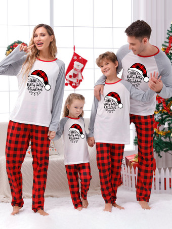 おそろいファミリー クリスマスパジャマ 子供用 大人用 ポリエステル クリスマス柄 トップス パンツ