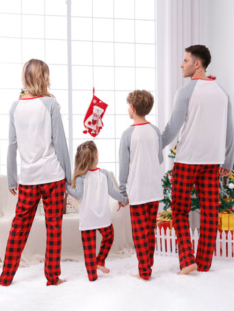 おそろいファミリー クリスマスパジャマ 子供用 大人用 ポリエステル クリスマス柄 トップス パンツ