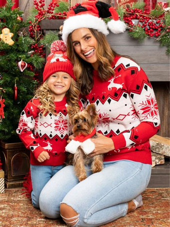 Pullovers Sweaters 2024 Christmas Knit Tops For Women