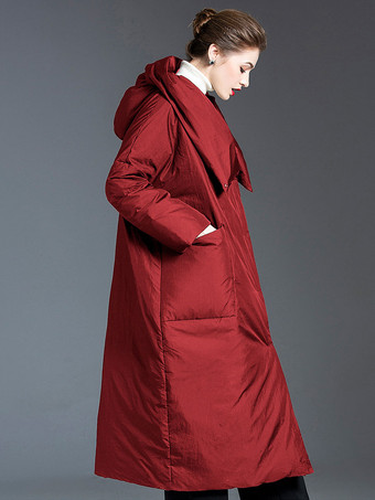 レディース ダウンコート オーバーサイズ ダックダウン 冬 暖かい アウター