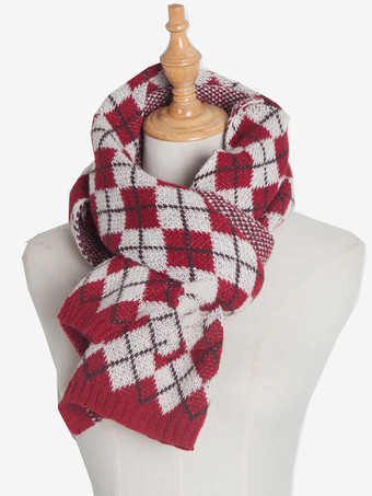 女性のためのスカーフ魅力的なクリスマスパターン冬の暖かいアクセサリー