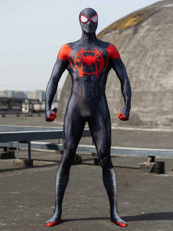 Marvel Comics Cosplay Spider-Man Into the Spider-Verse Miles Morales Cosplay Costumes