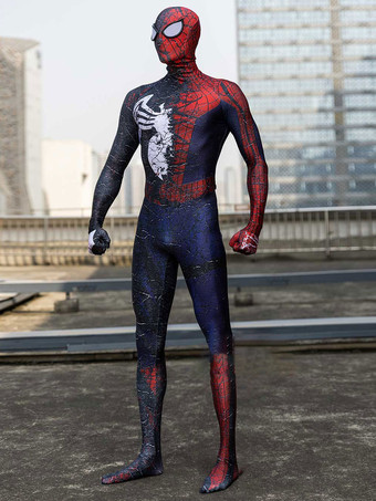 Marvel Comics Cosplay Spider Man Half-Symbiote Cosplay Costumes
