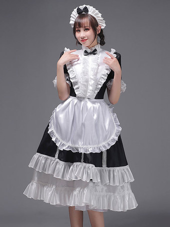 ライトスカイブルーレトロコスチューム女性用フリルポリエステルチュニックドレス帽子ヴィンテージマリー・アントワネットコスチューム18世紀のコスチューム