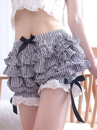 Women Lace Shorts Bloomers Floral Underwear Panties Gothic Lolita Princess