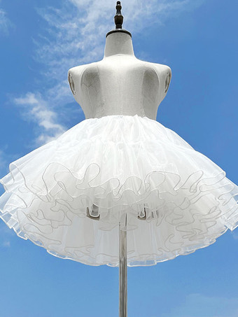 Sweet Lolita Petticoats Woman's White Lolita Skirt