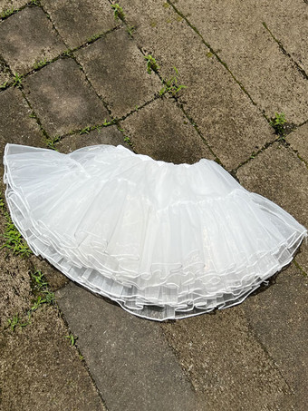 ロリータ パニエ ペチコート 甘い ポリエステル ゴシック ロリータ ペチコート女性 ロリータ スカート 白い