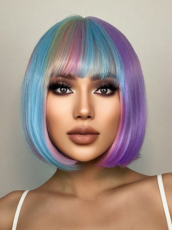 ミディアム ウィッグ 人工毛ウィッグ 女性用 ストレート ミディアム ミディアム ウィッグ