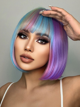 ミディアム ウィッグ 人工毛ウィッグ 女性用 ストレート ミディアム ミディアム ウィッグ