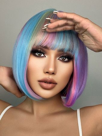 ミディアム ウィッグ 人工毛ウィッグ 女性用 ストレート ミディアム ミディアム ウィッグ