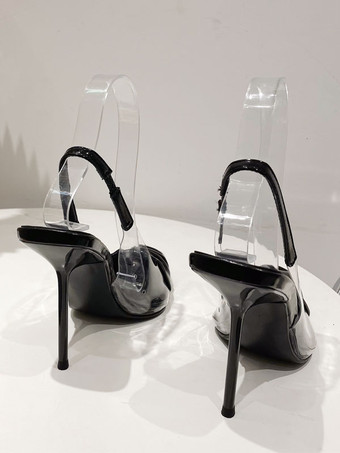 Escarpins À Talons Hauts Noirs Pour Femmes À Bout Pointu Et Talon Aiguille