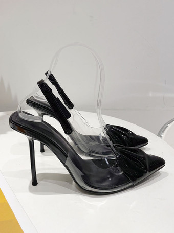 Escarpins À Talons Hauts Noirs Pour Femmes À Bout Pointu Et Talon Aiguille