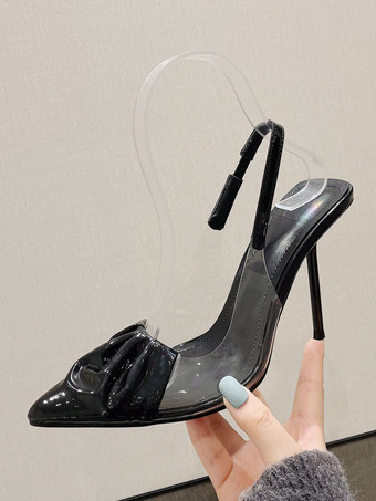 Escarpins À Talons Hauts Noirs Pour Femmes À Bout Pointu Et Talon Aiguille