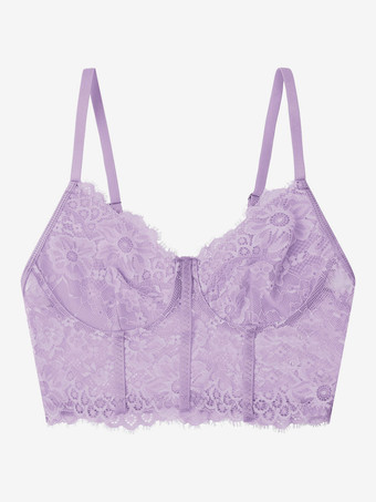 パープル 女性のセクシーな黒のビスチェのためのスパゲッティストラップ恋人コルセットクロップトップス