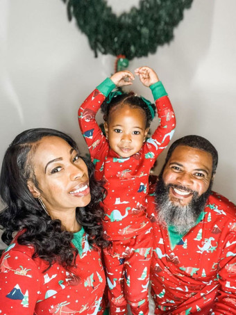 マッチングファミリー クリスマス パジャマ 子供用 幼児用 コットン パンツ トップスセット