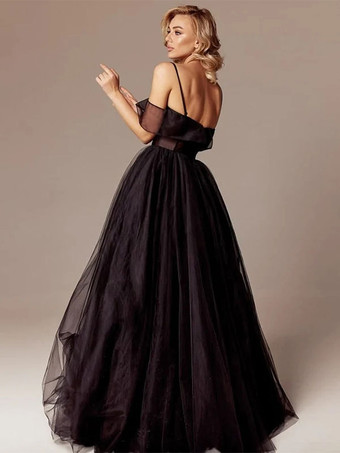 ブラック プリンセス ウェディングドレスA ライン ノースリーブ マキシレングス ブライダルガウン 無料カスタマイズ