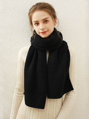 ブラック 女性のファッションの冬の暖かい Acc のスカーフ
