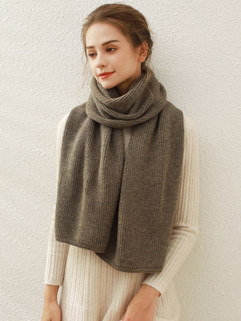 ブラウン 女性のファッションの冬の暖かい Acc のスカーフ
