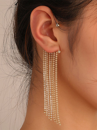 Bridal Earrings Unisex Metal Earclip Wedding Jewelry