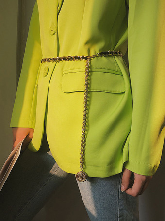 女性のジュエリー ボディ チェーン ゴールド メタル調節可能な 28-32 インチ ウエスト チェーン