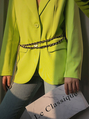 女性のジュエリー ボディ チェーン ゴールド メタル調節可能な 28-32 インチ ウエスト チェーン